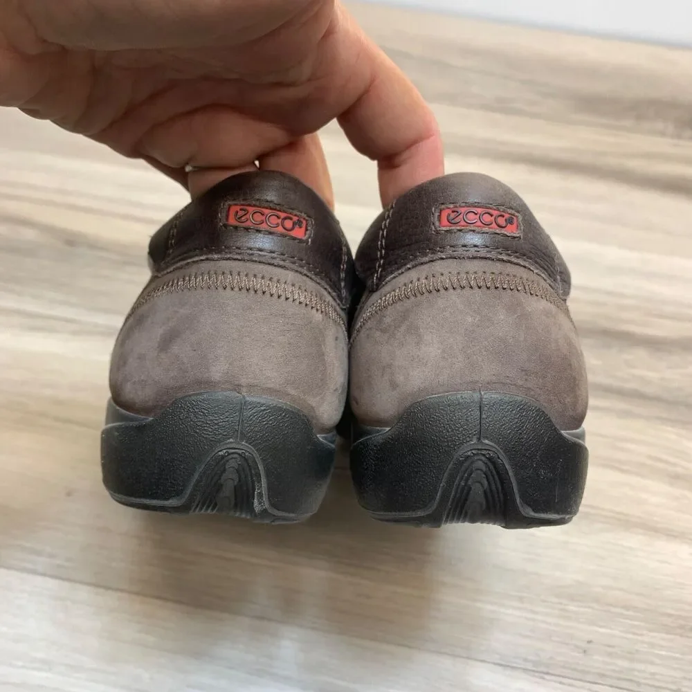 Ecco Women’s US Size 6 US 5 Brown Leather Comfort Shoes Hook & Loop - Picture 4 of 11